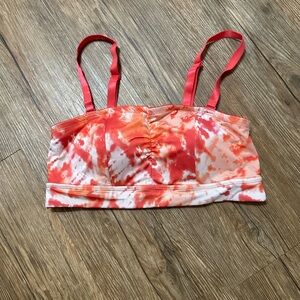 Torrid Tie-Dye Bra in Red and White